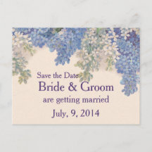  Lilacs Save the Date Briefkaart