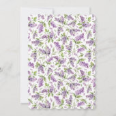 Lilacs & Spring Flowers Uitnodiging tot pensioen (Achterkant)