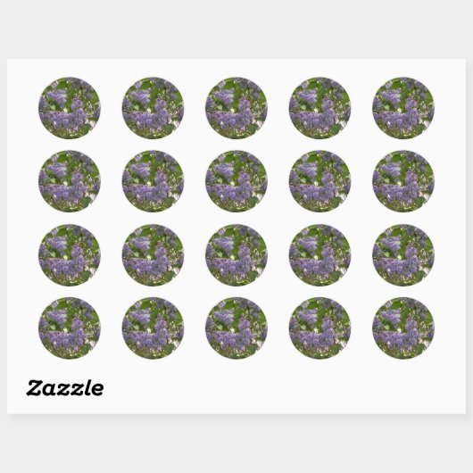 Lilacs-Stickers Ronde Sticker (Vel)