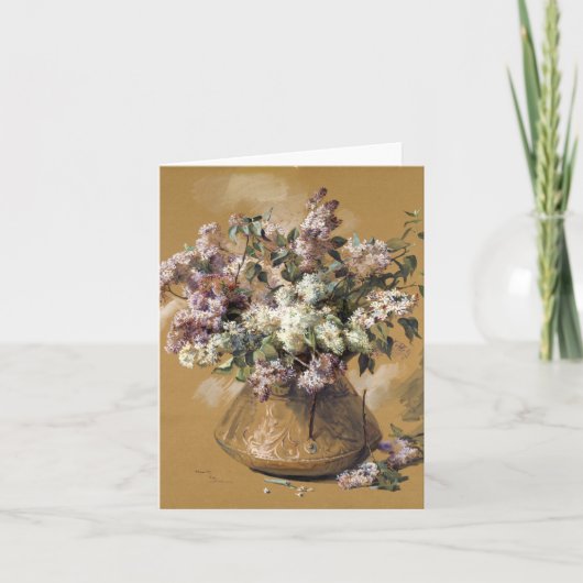 Lilacs van Elizabeth Nutting Kaart (Voorkant)
