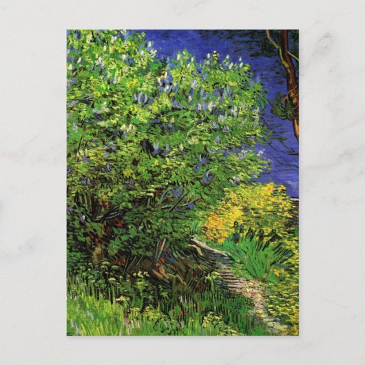 Lilacs van Vincent van Gogh,  Garden Flowers Briefkaart (Voorkant)