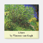 Lilacs van Vincent van Gogh,  Garden Flowers Magneet (Voorkant)