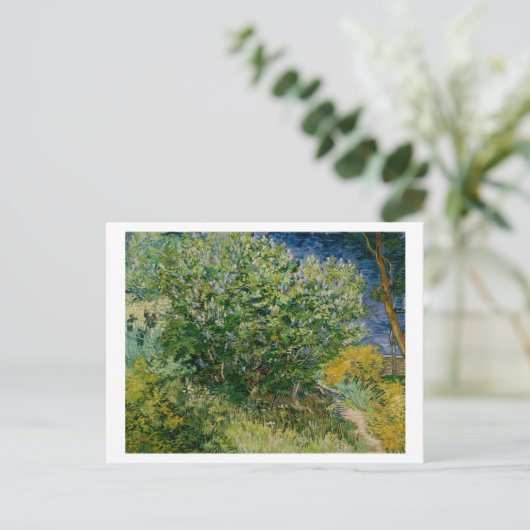 Lilacs, Vincent van Gogh Briefkaart (Staand voorkant)