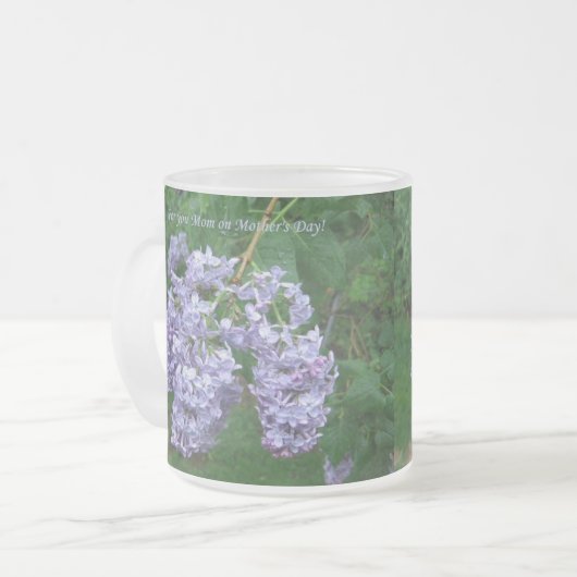 Lilacs voor Moederdag Koffiemok (Voorkant links)
