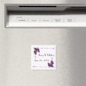 Lilacs Wedding Favor Magnet (Insitu (Vaatwasser))