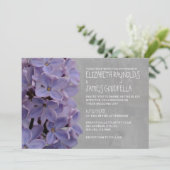 Lilacs Wedding Invitations Kaart (Staand voorkant)