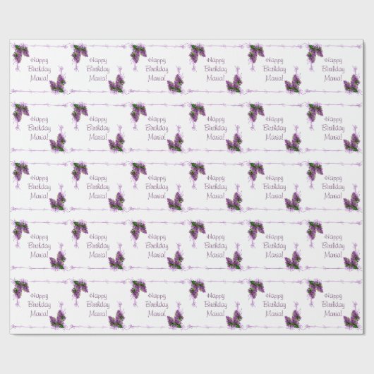 Lilacs Wrapping Paper Cadeaupapier (Vlak)