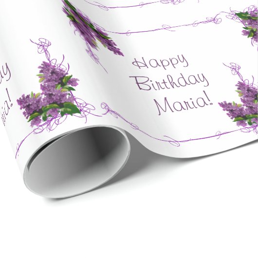 Lilacs Wrapping Paper Cadeaupapier (Rol Hoek)