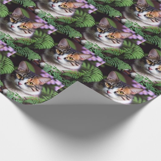 Lilah de schildpad: een perfect mooie kat cadeaupapier (Hoek)