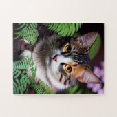 Lilah de schildpad: een perfect mooie kat legpuzzel (Horizontaal)