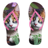 Lilah de schildpad: een perfect mooie kat teenslippers (Voetbed)