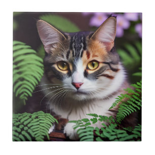 Lilah de Schildpadkat: Een perfect mooie kat Tegeltje