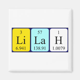 Lilah periodieke table name magnet
