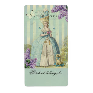 Lilas au printemps, boekplaat etiket
