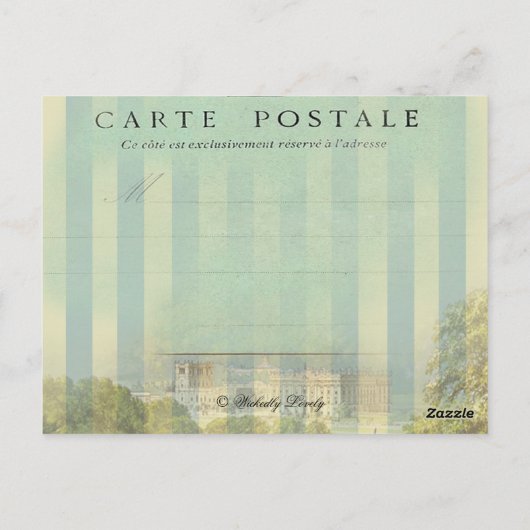 Lilas au printemps briefkaart (Achterkant)