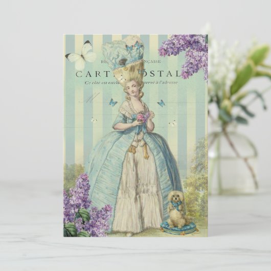 Lilas au printemps kaart (Staand voorkant)