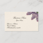 Lilas au printemps, op ivoor, visitekaartje (Achterkant)