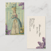 Lilas au printemps, op ivoor, visitekaartje (Voorkant / Achterkant)