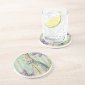 Lilas au printemps zandsteen onderzetter (Zijkant)