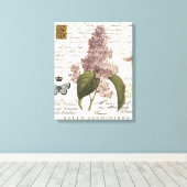 lila's canvas afdruk (Insitu (Houten vloer))
