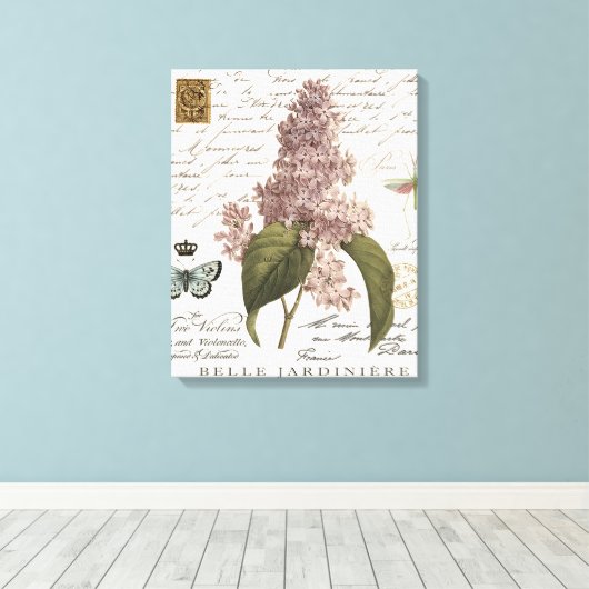 lila's canvas afdruk (Insitu (Houten vloer))