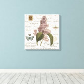 lila's canvas afdruk (Insitu (Houten vloer))