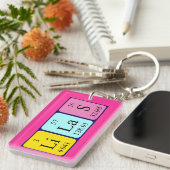 Lilas periodieke lijst - naamidentificatie sleutelhanger (Voorkant Rechts)