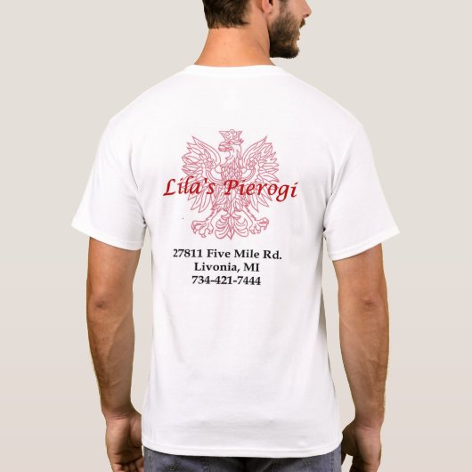Lila's Pierogi T-shirt (Achterkant)