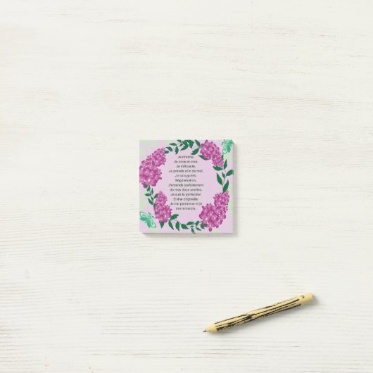 Lilas Post-it® Notes (Op bureau)