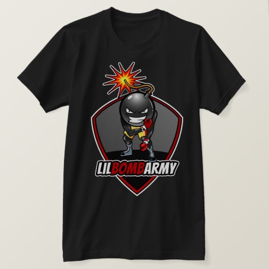 LilBombArmy Ali Pose T Shirt Black (Design voorkant)