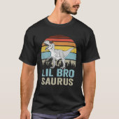 Lilbrosaurus T Rex Dinosaur Lil Bro Saurus T-shirt (Voorkant)