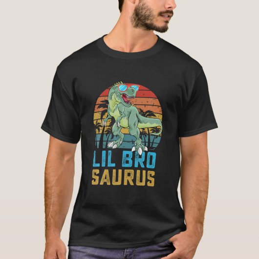 Lilbrosaurus T Rex Dinosaur Lil Bro Saurus T-shirt (Voorkant)