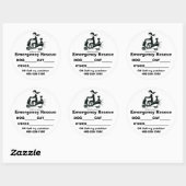 LILCHICK_LOGO 2, Noodhulp,... - Gepersonaliseerd Ronde Sticker (Vel)