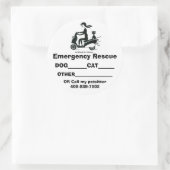 LILCHICK_LOGO 2, Noodhulp,... - Gepersonaliseerd Ronde Sticker (Tas)