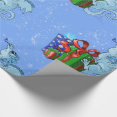 lil'Dragon Snowflake Cadeaupapier (Hoek)