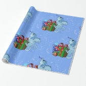 lil'Dragon Snowflake Cadeaupapier (Uitgerold)