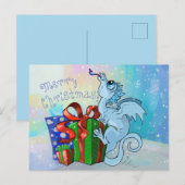 lil'Dragon Snowflake Feestdagenkaart (Voorkant / Achterkant)