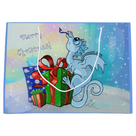 lil'Dragon Snowflake Large Cadeautasje (Voorkant)
