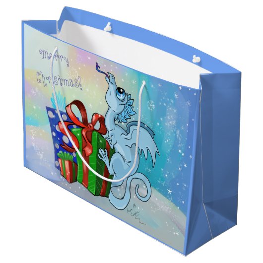 lil'Dragon Snowflake Large Cadeautasje (Achterkant Gekanteld)