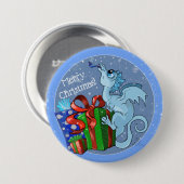 lil'Dragon Snowflake Ronde Button 7,6 Cm (Voorkant /achterkant)