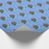 lil'Dragon Snowflake Wrapping Paper Cadeaupapier (Hoek)