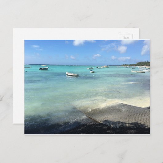 L'île Maurice - Trou aux Bîches Briefkaart (Voorkant / Achterkant)