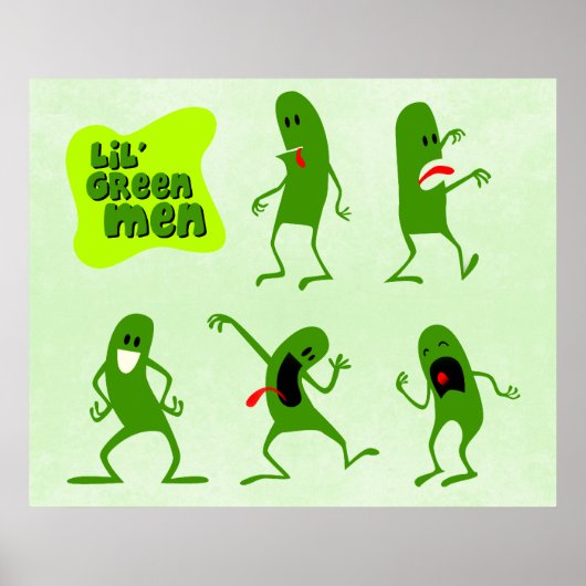 Lil'Green Mannen Poster (Voorkant)