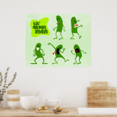 Lil'Green Mannen Poster (Keuken)