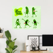 Lil'Green Mannen Poster (Thuiskantoor)