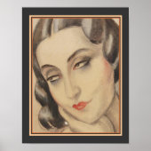 "Lili Elbe" Art Deco Afdruk van Gerda Wegener Poster (Voorkant)