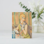 Lili Elbe - Gerda Wegener Feestdagenkaart (Staand voorkant)