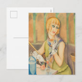 Lili Elbe - Gerda Wegener Feestdagenkaart (Voorkant / Achterkant)