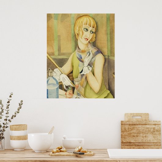 Lili Elbe van Gerda Wegener [1886 - 1940] Poster (Keuken)