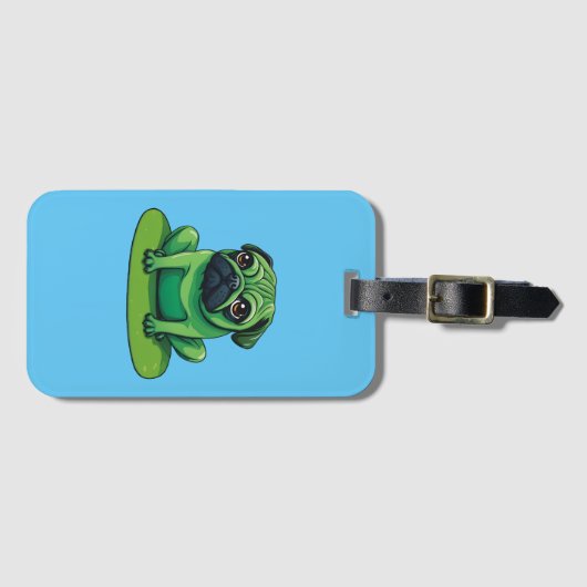 Lili Pug Bagagelabel (Voorkant (horizontaal))